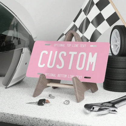 Personalised Text Front License Plate, Custom Name Vanity Plate, Cute Vehicle Accessories Gift