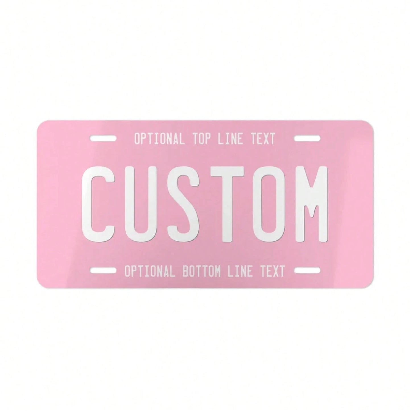 Personalised Text Front License Plate, Custom Name Vanity Plate, Cute Vehicle Accessories Gift