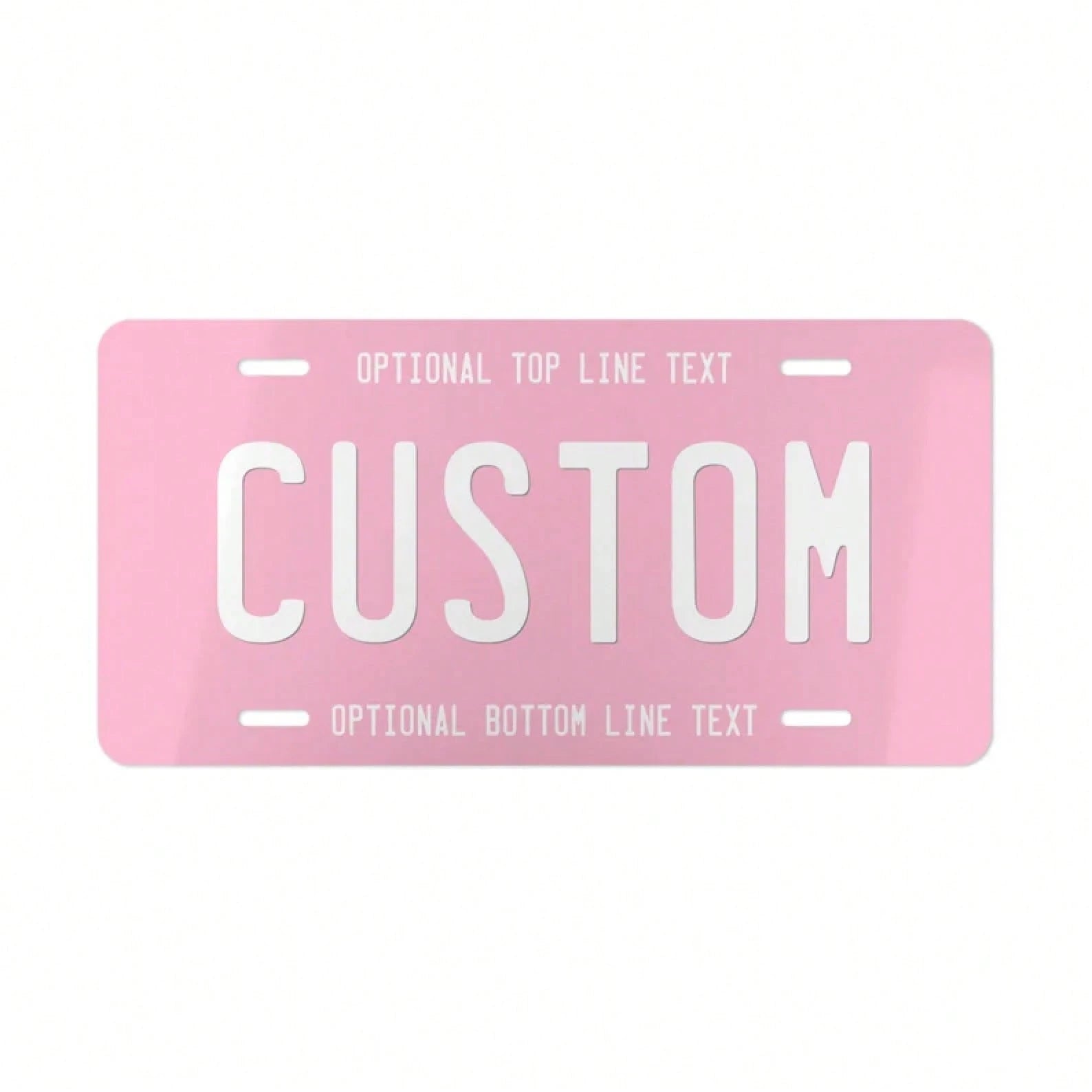 Personalised Text Front License Plate, Custom Name Vanity Plate, Cute Vehicle Accessories Gift