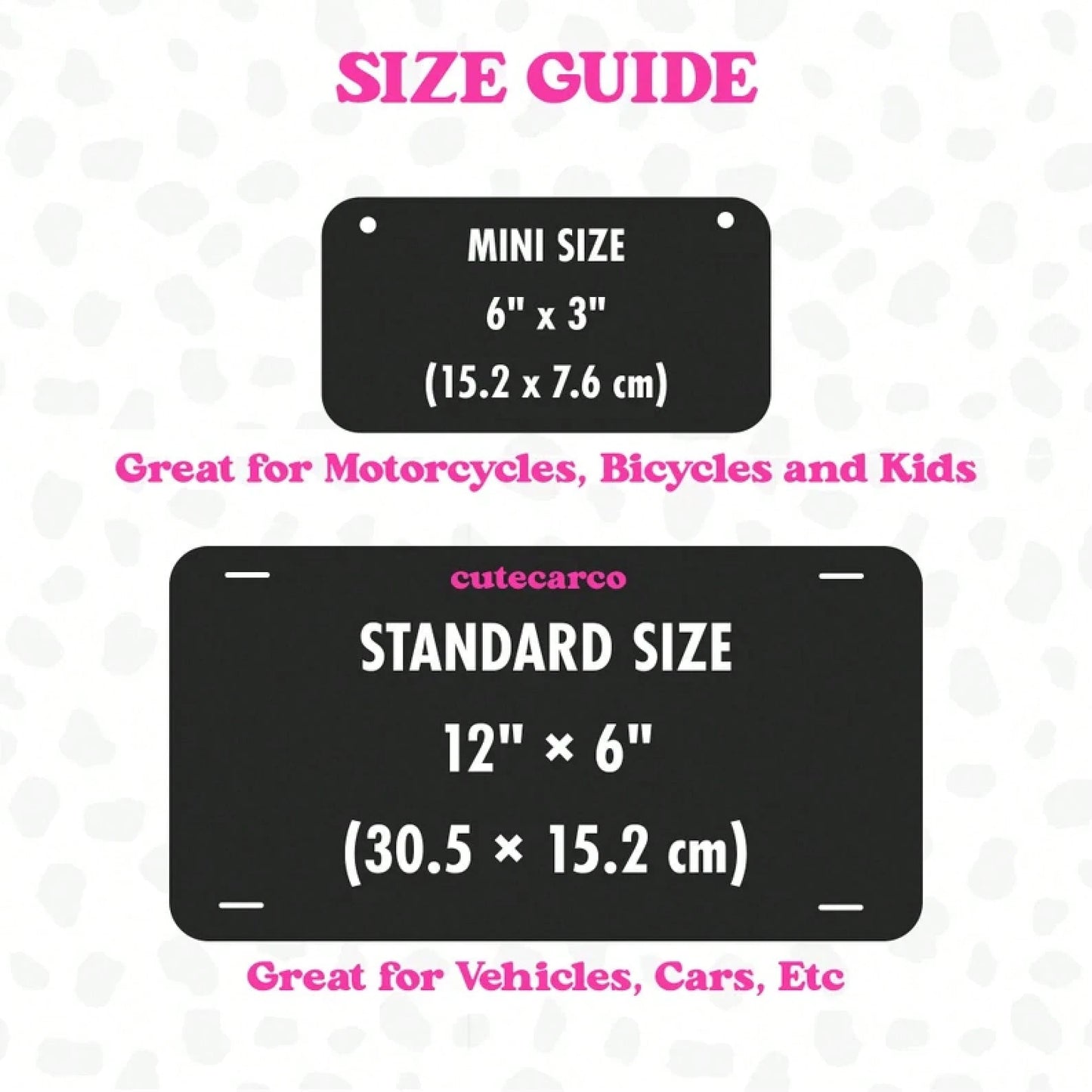 Personalised Text Front License Plate, Custom Name Vanity Plate, Cute Vehicle Accessories Gift