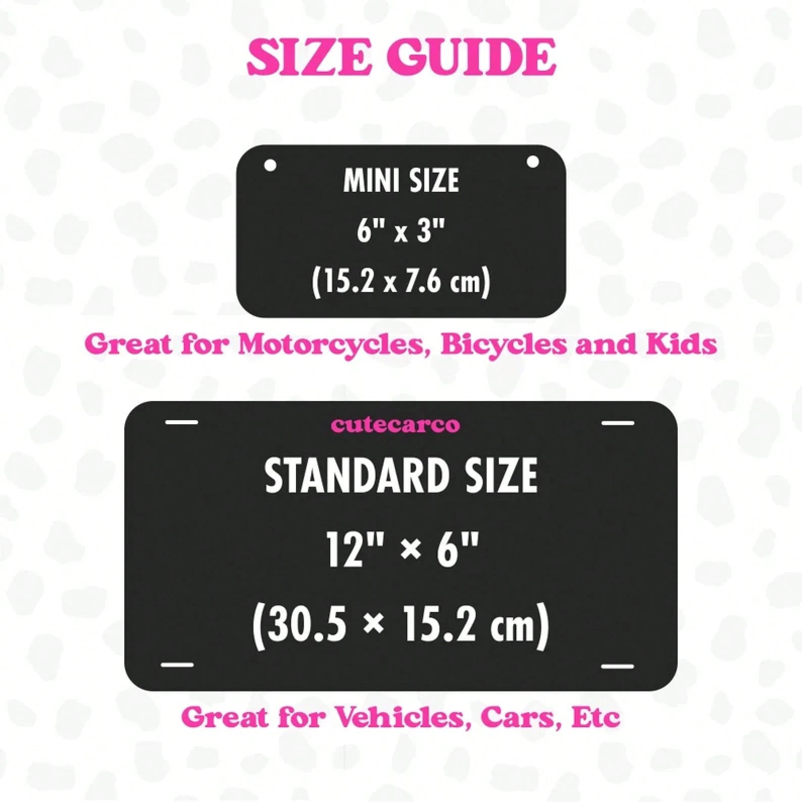 Personalised Text Front License Plate, Custom Name Vanity Plate, Cute Vehicle Accessories Gift