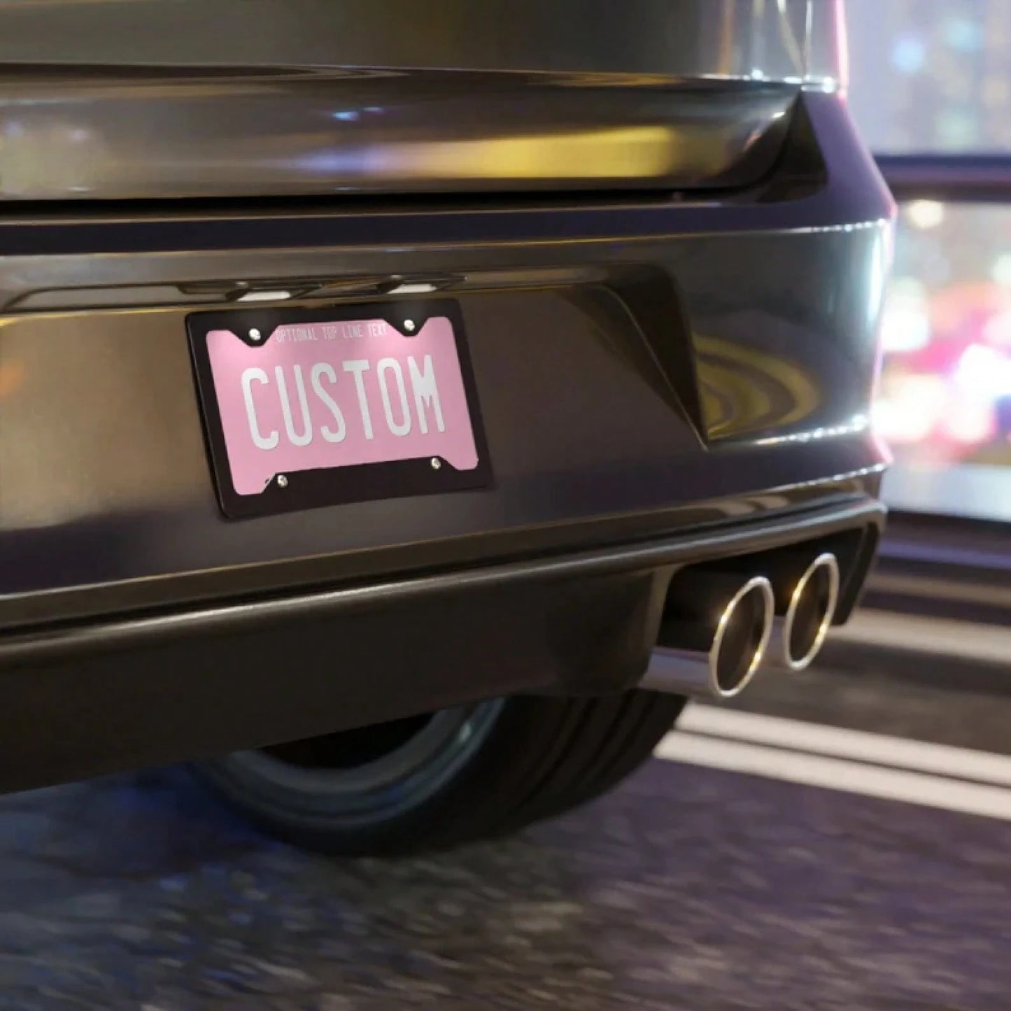 Personalised Text Front License Plate, Custom Name Vanity Plate, Cute Vehicle Accessories Gift