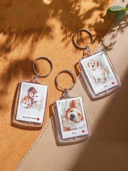 Personalized Acrylic Photo Keychain, Customized Couples Keychain, Photo Keyring, Valentine's Day Gift, Birthday Gift, Anniversary Gift, Couples Gift, Acrylic Photo Frame Keychain, Photo Frame, Keychai