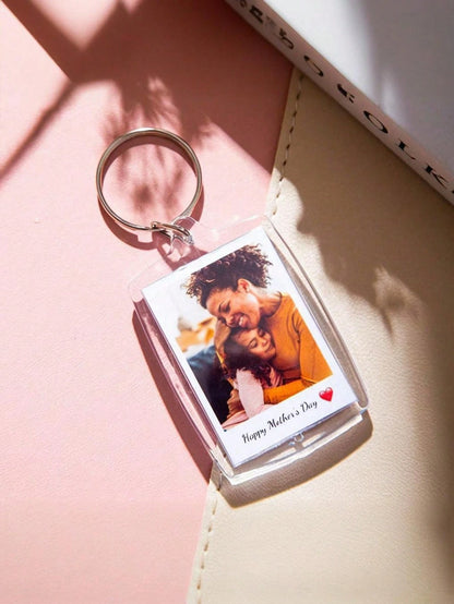 Personalized Acrylic Photo Keychain, Customized Couples Keychain, Photo Keyring, Valentine's Day Gift, Birthday Gift, Anniversary Gift, Couples Gift, Acrylic Photo Frame Keychain, Photo Frame, Keychai