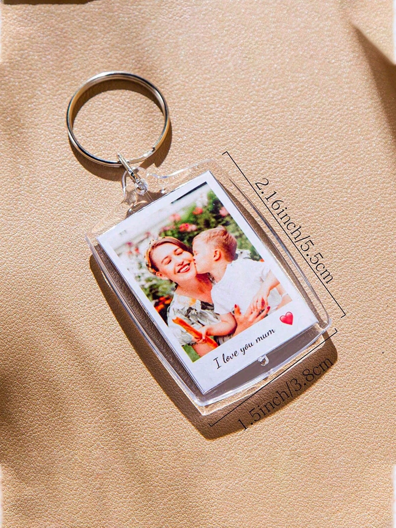 Personalized Acrylic Photo Keychain, Customized Couples Keychain, Photo Keyring, Valentine's Day Gift, Birthday Gift, Anniversary Gift, Couples Gift, Acrylic Photo Frame Keychain, Photo Frame, Keychai