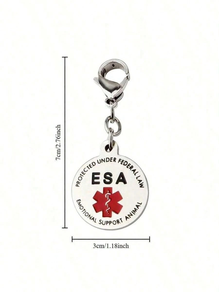 Personalized Engraved Pet ID Tag Stainless Steel Medical Symbol For Dogs Service Animal Collar Pendant Custom 1pc Accessory TN1KValentine's Day Gift For Her YXXS
