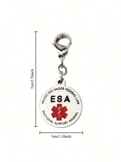 Personalized Engraved Pet ID Tag Stainless Steel Medical Symbol For Dogs Service Animal Collar Pendant Custom 1pc Accessory TN1KValentine's Day Gift For Her YXXS