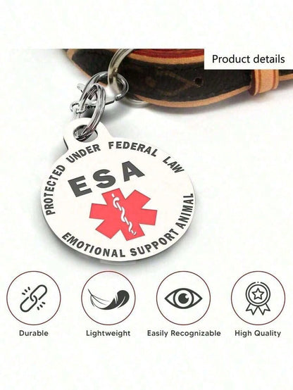 Personalized Engraved Pet ID Tag Stainless Steel Medical Symbol For Dogs Service Animal Collar Pendant Custom 1pc Accessory TN1KValentine's Day Gift For Her YXXS