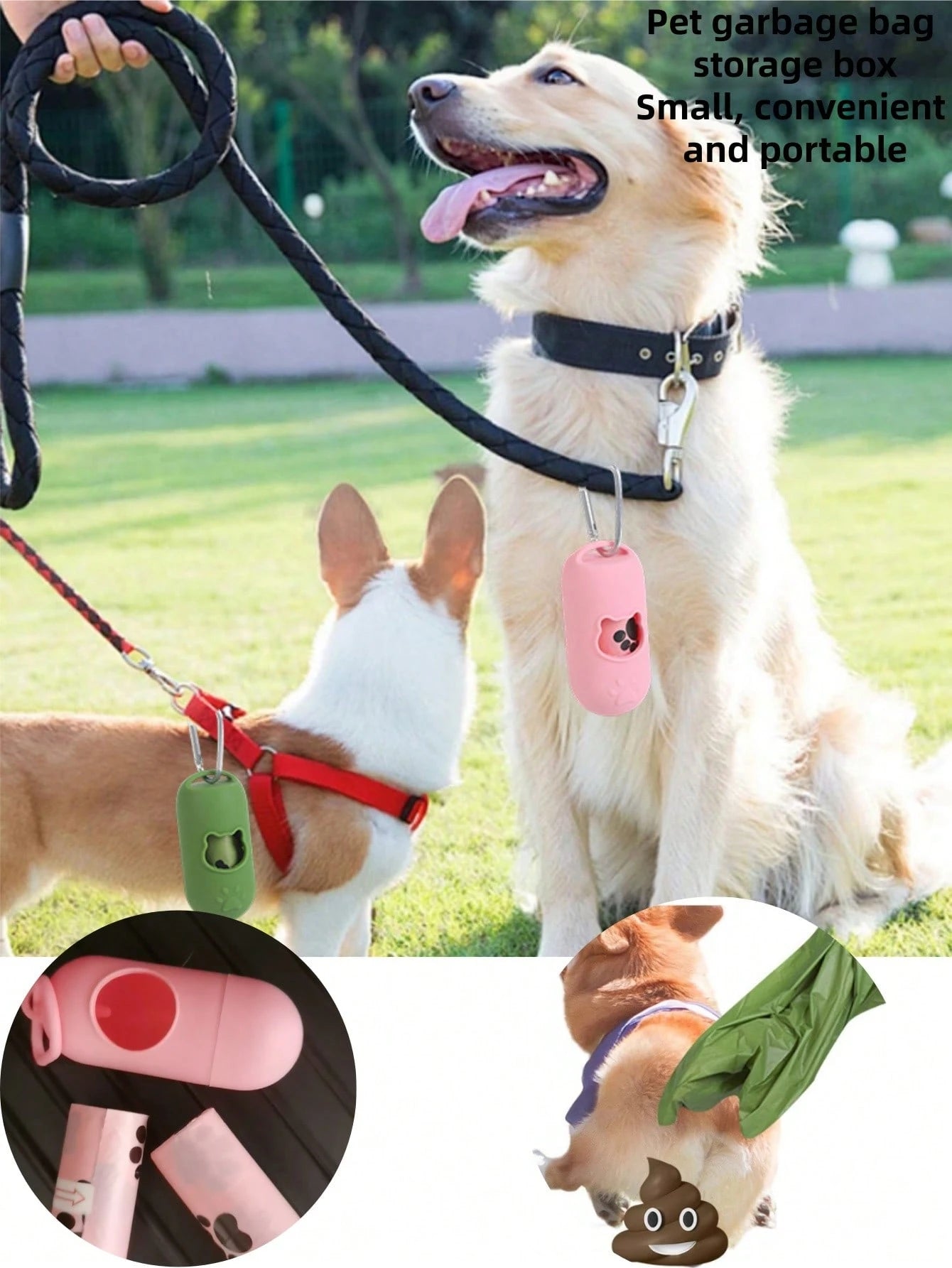Pet Waste Bags Dog Poop Bags Thickened Pet Trash Bags Poop Scooper Cat Litter Bags Poop Pickup Bags 1.5 Mil Thickness Durable Tear-Resistant No Dirty Hands
