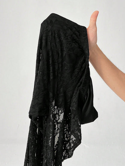 PETITE Women's High Waist Flare Lace Knit Vacation Pants,Petite Women Party Black Summer Disco Sexy