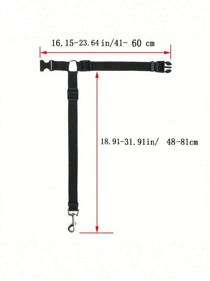 PETSIN 1pc Pet Car Belt, Dog Cat Car Leash, Retractable Backseat Pet Tether, Keep Your Dogr! Dog Outing Dog Stuff