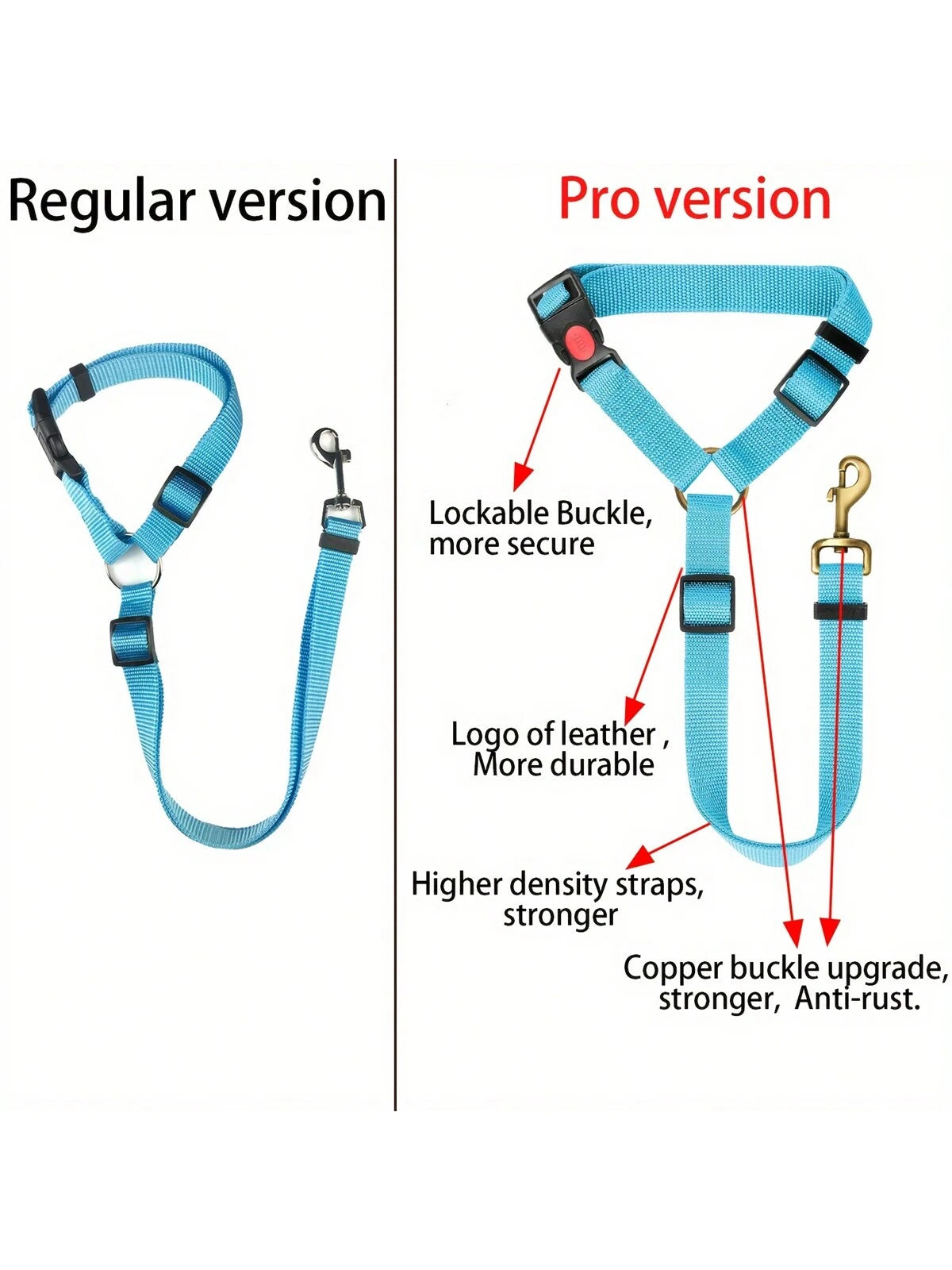PETSIN 1pc Pet Car Belt, Dog Cat Car Leash, Retractable Backseat Pet Tether, Keep Your Dogr! Dog Outing Dog Stuff