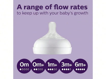 Philips Avent Natural Baby Bottle With Natural Response Nipple Newborn Baby Gift Set, SCD838/02