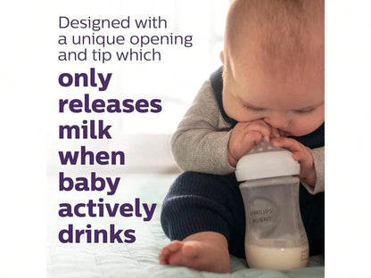 Philips Avent Natural Newborn Glass Gift Set, Baby Bottles With Natural Response Nipples, 3x 4oz (Slow Flow, Flow 2) And 2x 8oz (Medium Flow, Flow 3), 2x Silicone Sleeves, SCD858/01