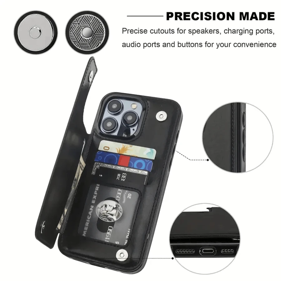 Phone Case- The TPU Phone Case With A Pink Mist Vines Design Is Not Only Practical But Also Includes A Card Slot And Various Functions For Bank And Transit Cards. It Fits The For Iphone 16 Pro Max, 1