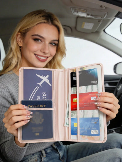 Pink Tulips Car Registration & Insurance Document Holder – Vehicle Glove Box Organizer, Auto & Truck Storage Accessory, Ideal For Storing Important Papers, Driver Licenses, Passports, Cards, Small Aut