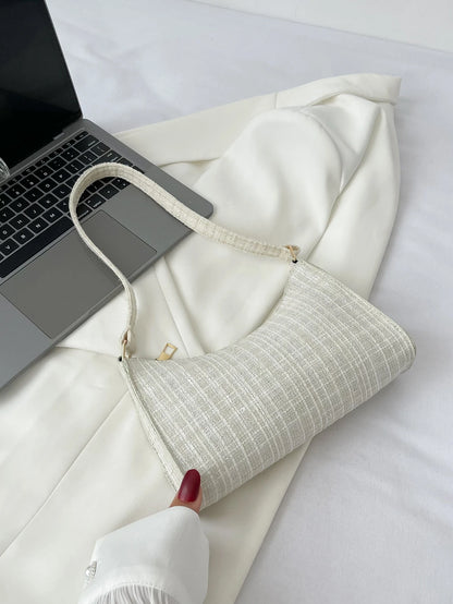 Plaid Pattern Bag Handbag,Shoulder Bag,Bag Minimalist,Casual Lightweight,Portable For Women, Rookies & White-Collar Workers,For Teacher Gifts,For Girl,For Woman Gift Bag,Work,Business,Commute,Shoppin