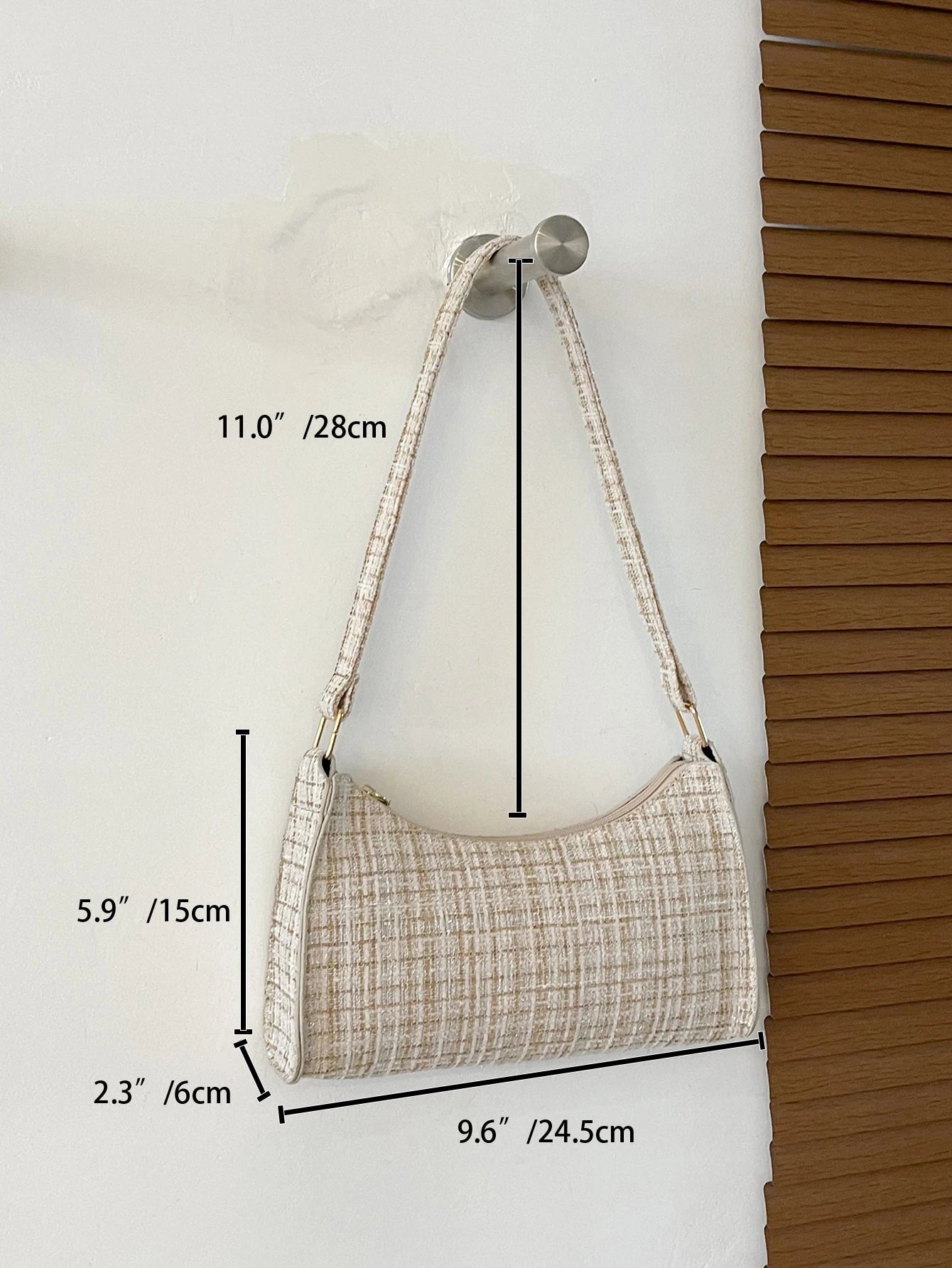 Plaid Pattern Bag Handbag,Shoulder Bag,Bag Minimalist,Casual Lightweight,Portable For Women, Rookies & White-Collar Workers,For Teacher Gifts,For Girl,For Woman Gift Bag,Work,Business,Commute,Shoppin