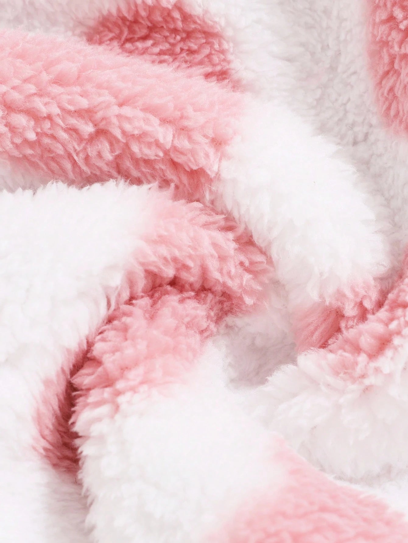 Playful Pals 2pcs/Set Reversible Baby Girls Thick Fleece Plaid Hooded Long Coat, Casual Cute Western Warm Outerwear For Autumn/Winter Baby Pink Hot Pink