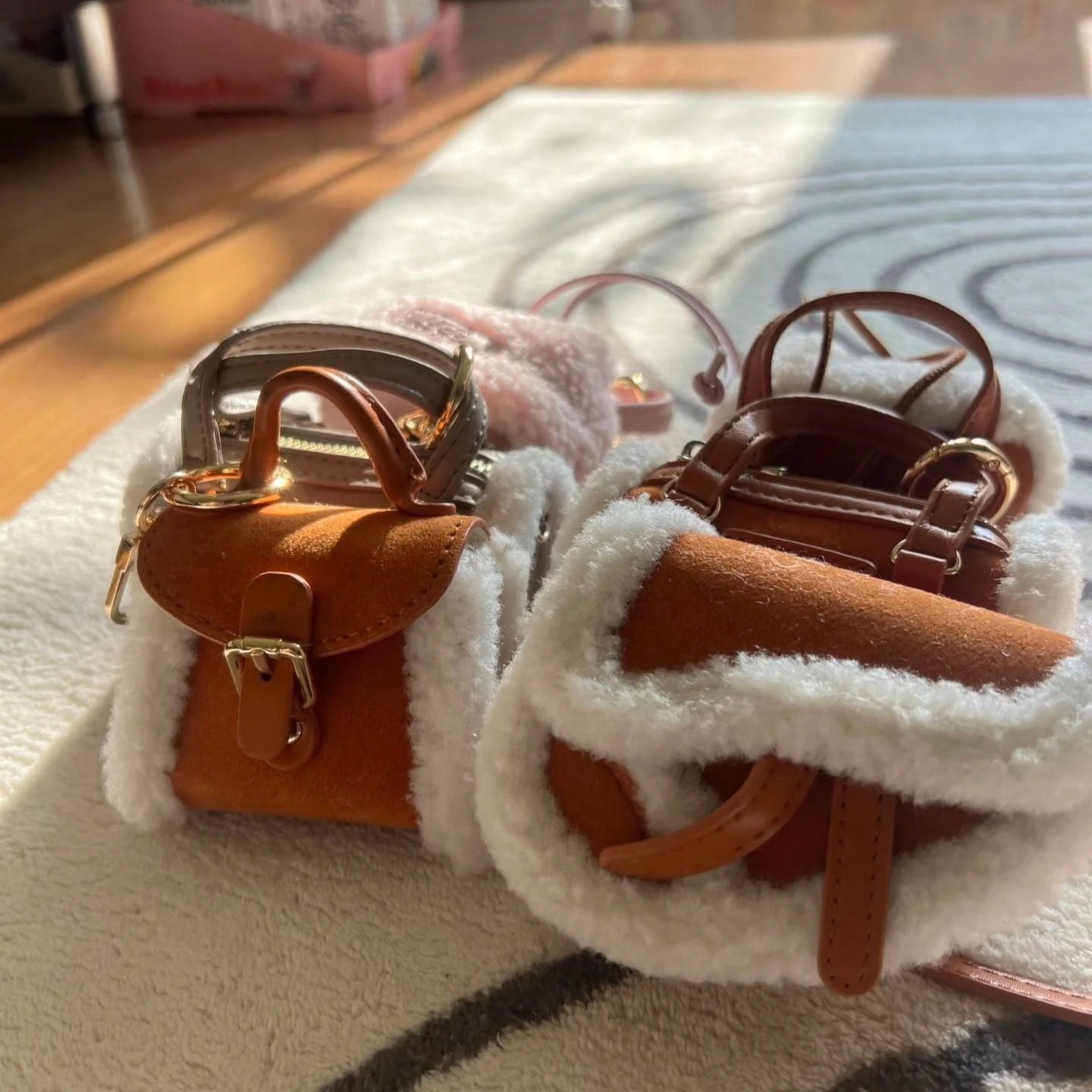 Plush Sled-Style New Crossbody Mini Luxury Bag Charm Blind Box Matching Accessory For Autumn And Winter Bags