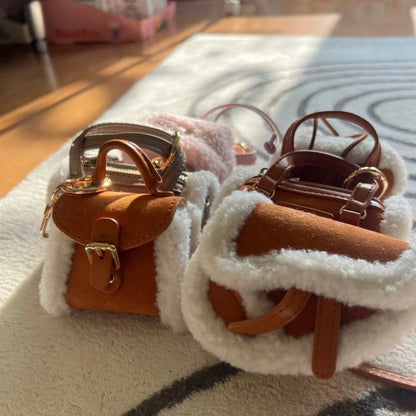 Plush Sled-Style New Crossbody Mini Luxury Bag Charm Blind Box Matching Accessory For Autumn And Winter Bags