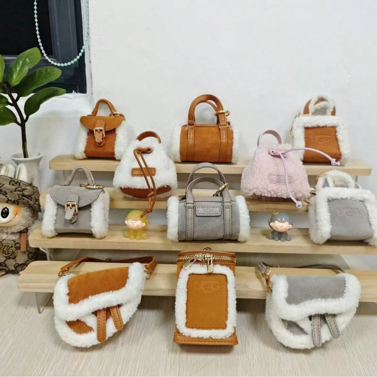 Plush Sled-Style New Crossbody Mini Luxury Bag Charm Blind Box Matching Accessory For Autumn And Winter Bags