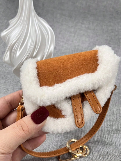 Plush Sled-Style New Crossbody Mini Luxury Bag Charm Blind Box Matching Accessory For Autumn And Winter Bags