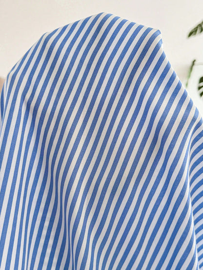 Plussiva Plus Size Maternity Striped Single-Breasted Tie-Waist Short Sleeve Casual Dress Beachwear Summer