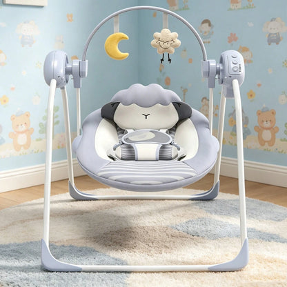 Portable Baby Swing,Baby Swings Foldable, Adjustable, Timer,For 0-9 Months Baby, 6-20 Pounds For Indoor And Outdoor As Halloween & Christmas Gifts