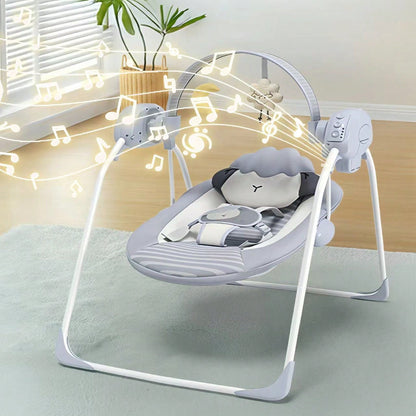 Portable Baby Swing,Baby Swings Foldable, Adjustable, Timer,For 0-9 Months Baby, 6-20 Pounds For Indoor And Outdoor As Halloween & Christmas Gifts