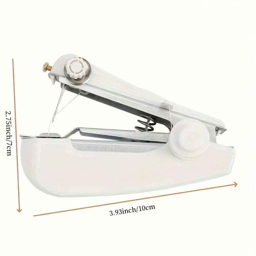 Portable Handheld Sewing Machine Set, Includes 1 Mini Portable Sewing Machine And 2 Rolls Of 12-Color Free Sewing Thread- Simple And Easy To Use For Home Handcraft Sewing