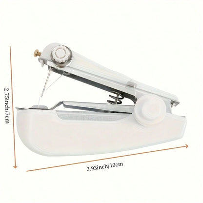 Portable Handheld Sewing Machine Set, Includes 1 Mini Portable Sewing Machine And 2 Rolls Of 12-Color Free Sewing Thread- Simple And Easy To Use For Home Handcraft Sewing