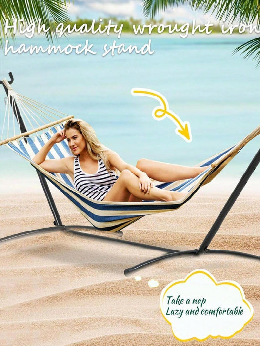 Portable Heavy Duty Hammock Stand Portable Steel Stand Only For Outdoor Patio Or Indoor With Carrying Case (No Hammock)