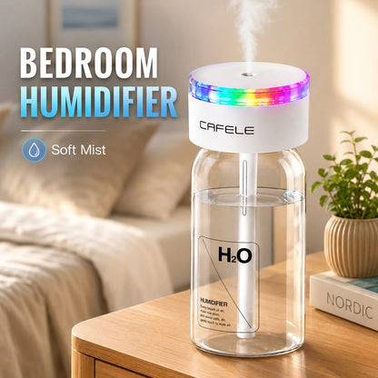 Portable Humidifier, Desktop USB Rechargeable Humidifier, Car Air Freshener, With Automatic Shut-Off Function, Quiet Operation, Desktop Air Humidifier Suitable For Travel, Office, Nursery, Outdoors, E