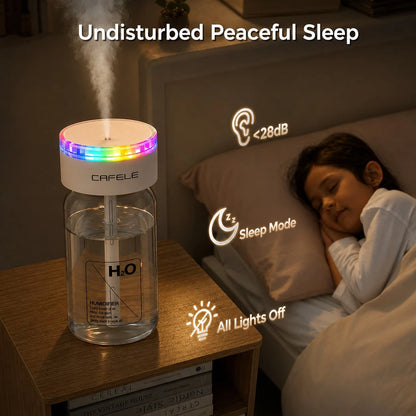 Portable Humidifier, Desktop USB Rechargeable Humidifier, Car Air Freshener, With Automatic Shut-Off Function, Quiet Operation, Desktop Air Humidifier Suitable For Travel, Office, Nursery, Outdoors, E
