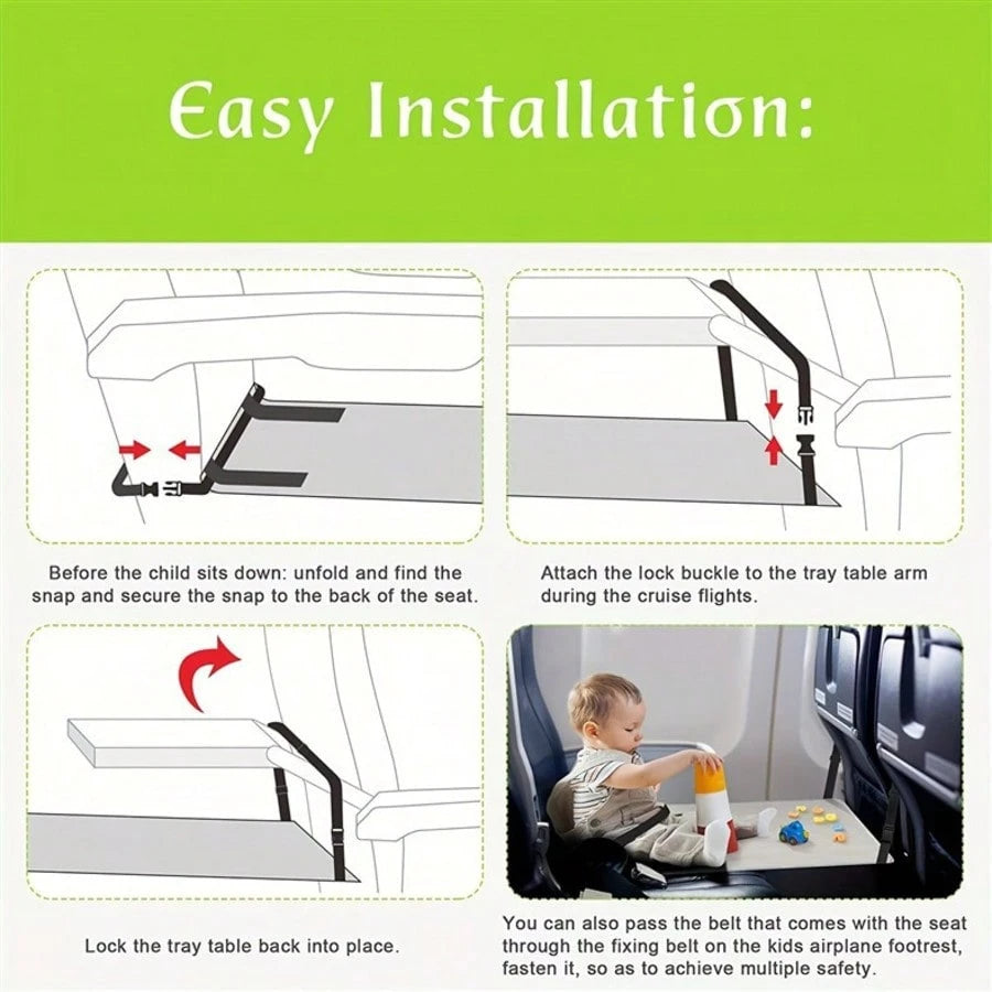 Portable Kids Car & Airplane Seat Extension Cushion Leg Rest Travel Seat Extender