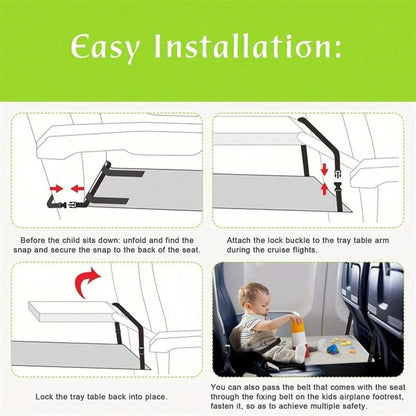 Portable Kids Car & Airplane Seat Extension Cushion Leg Rest Travel Seat Extender