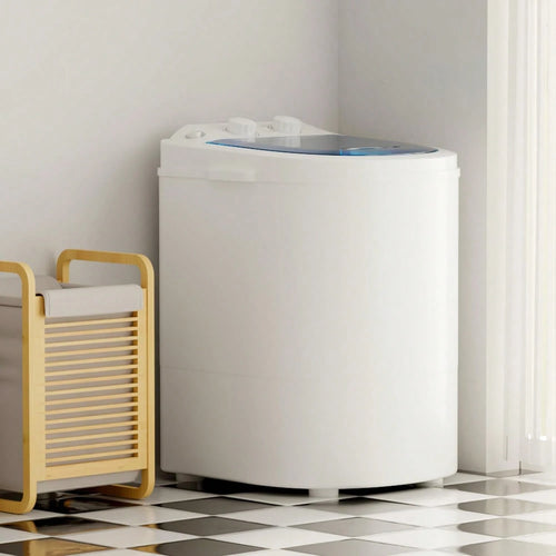 Portable Washing Machine, 5.5 Lbs Capacity, Compact Laundry Washer With Spin Tub & Drain Hose