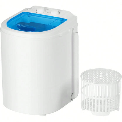 Portable Washing Machine, 5.5 Lbs Capacity, Compact Laundry Washer With Spin Tub & Drain Hose