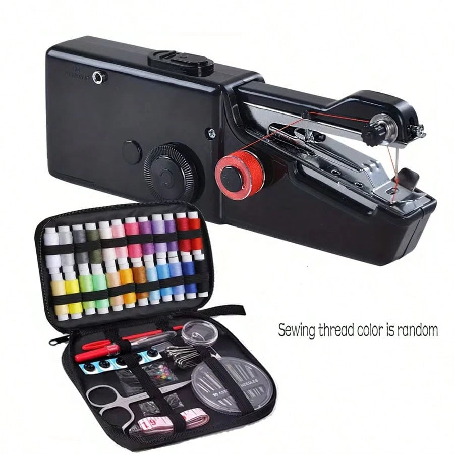 Portable Wireless Mini Sewing Machine, Battery Powered, Lightweight And Easy To Use, Suitable For DIY Clothing And Textile Projects, Ideal For Beginners And Adults (Batteries Not Included)