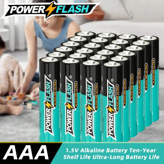 POWER FLASH 6/12/18/24/30/36pcs AAA Alkaline High-Performance Batteries, 10-Year Shelf Life, Double AA With Long-Lasting Power, Suitable For Everyday Electronics And Emergency Gear Holiday Special Off