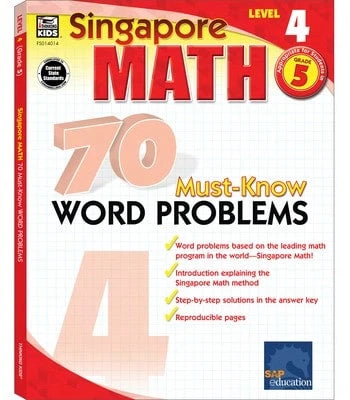 Pre-Owned 70 Must-Know Word Problems, Grade 5: Volume 3 (Paperback) By Singapore Asian Publishers (Compiled By), Carson Dellosa Education (Compiled By