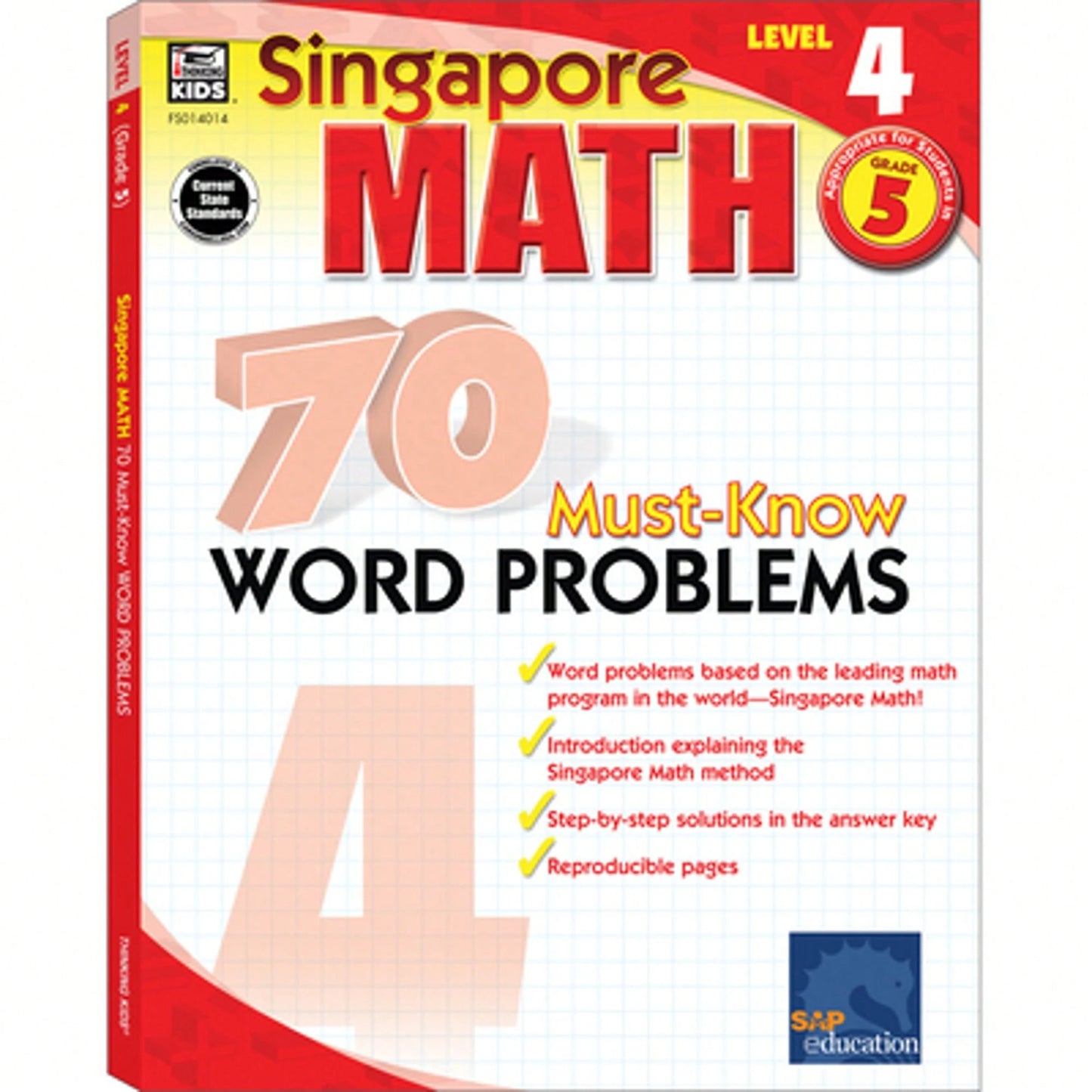 Pre-Owned 70 Must-Know Word Problems, Grade 5: Volume 3 (Paperback) By Singapore Asian Publishers (Compiled By), Carson Dellosa Education (Compiled By