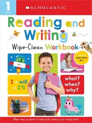Pre-Owned First Grade Reading/Writing Wipe Clean Workbook: Scholastic Early Learners (Wipe Clean) (Paperback) By Scholastic