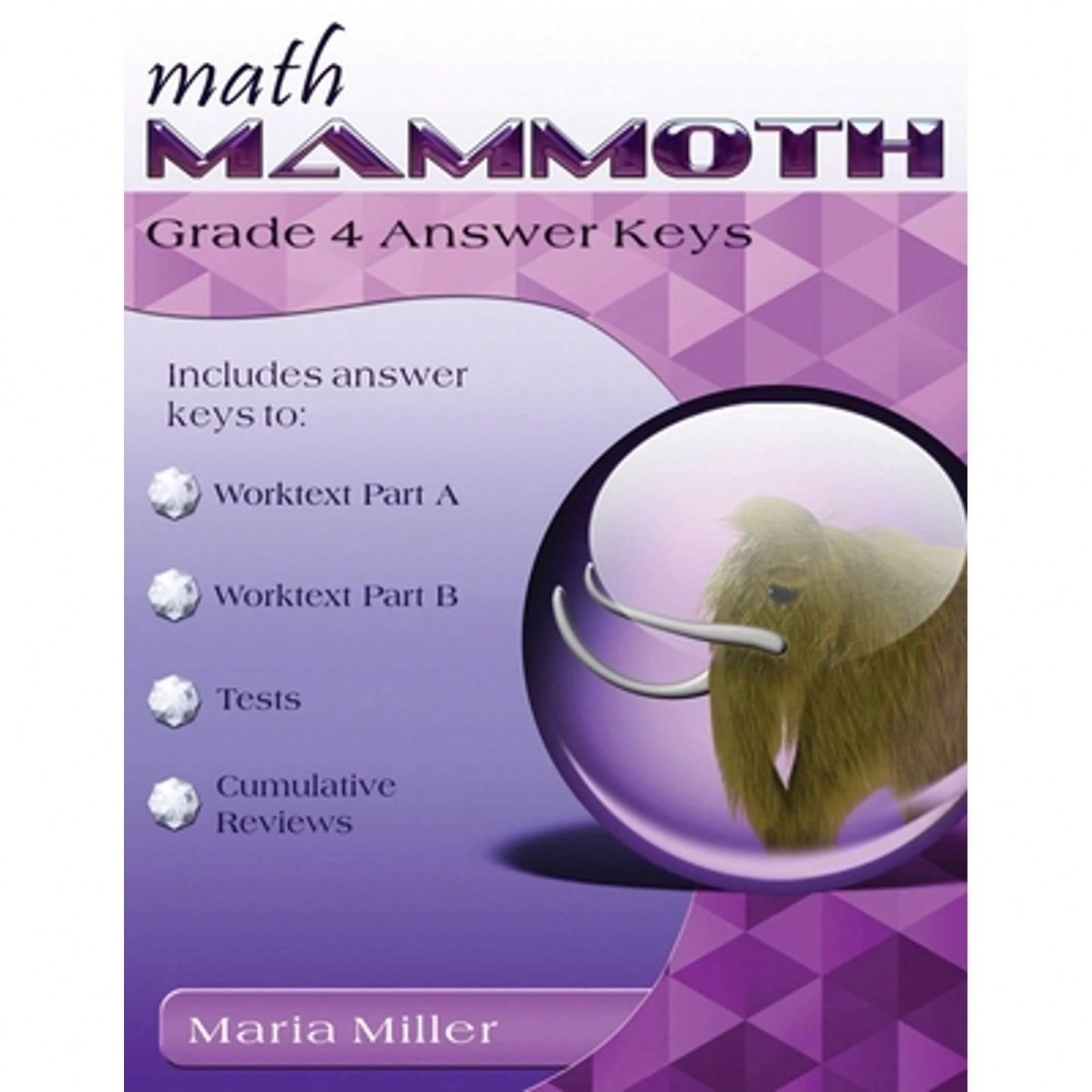 Pre-Owned Math Mammoth Grade 4 Answer Keys (Paperback) By Maria Miller