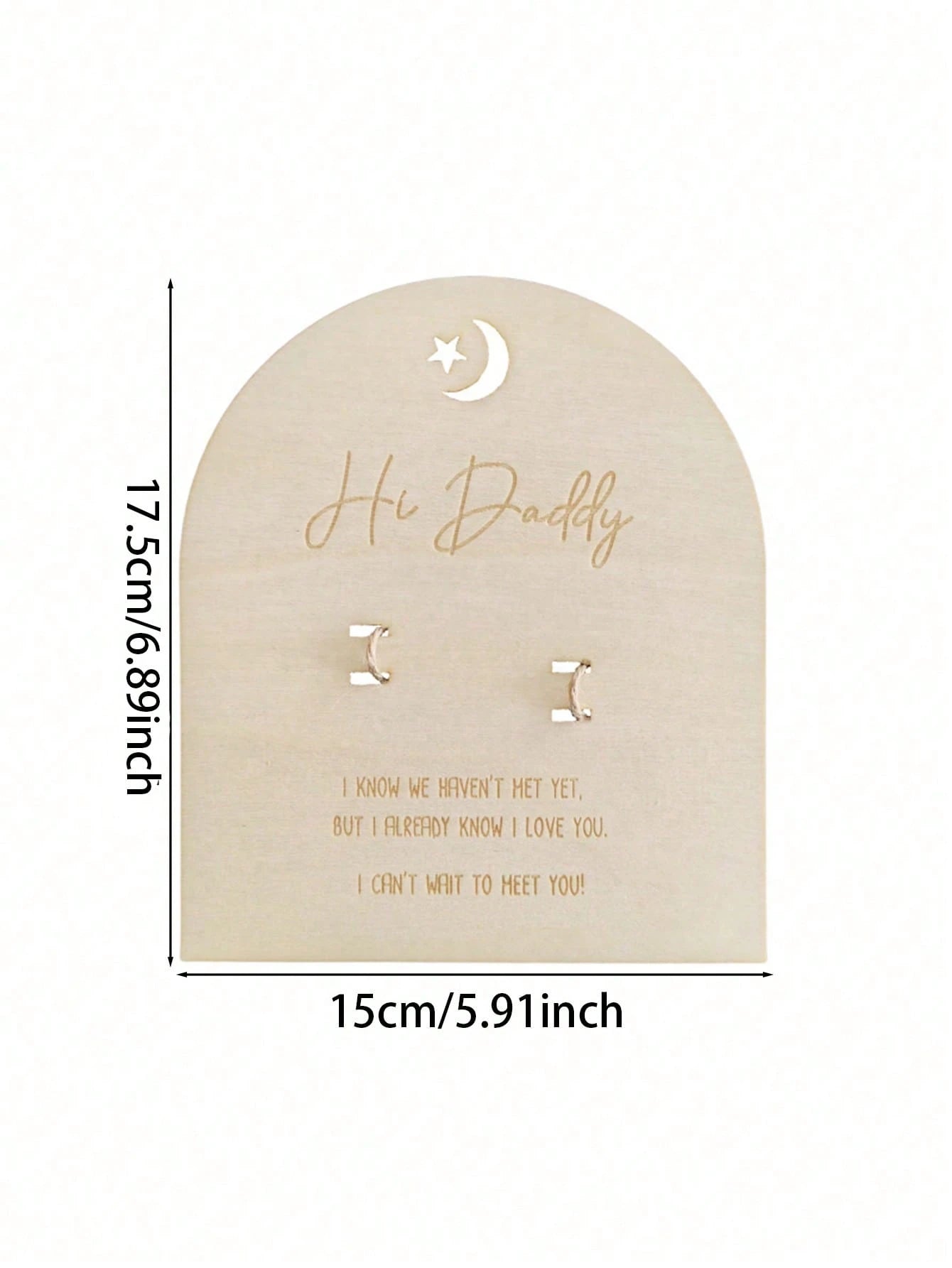 Pregnancy Announcement For Dad- Hi Daddy Pregnancy Test Keepsake Wooden Sign- Baby Surprise Announcement Ideas, Pregnancy Reveal To Husband, Daddy To Be Gifts