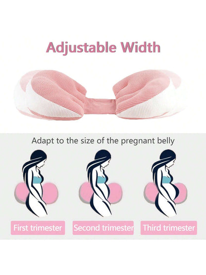 Pregnancy Pillow- Detachable U-Shaped Body Pillow, Maternity Side Sleeping Lumbar Support Cushion, Belly Contoured Shell Pillow, Waist Support Side Sleeper Pillow