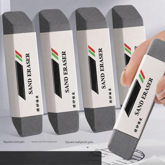 Premium TPR Ballpoint Pen Eraser- Rectangular, Perfect For Students And Office Use, Compatible With Gel Pens, Ballpoint Pens And Fountain Pens, Rubber Material, Black, Back To School
