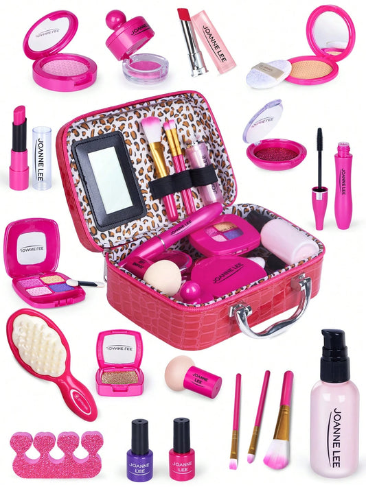 Pretend Makeup For Toddlers, Toys Play Makeup Set For Kids, Toddler Makeup Kit Pretend, Birthday Gifts Toys For 3 4 5 6 7 8+ Year Old Girls (Not Real Makeup)