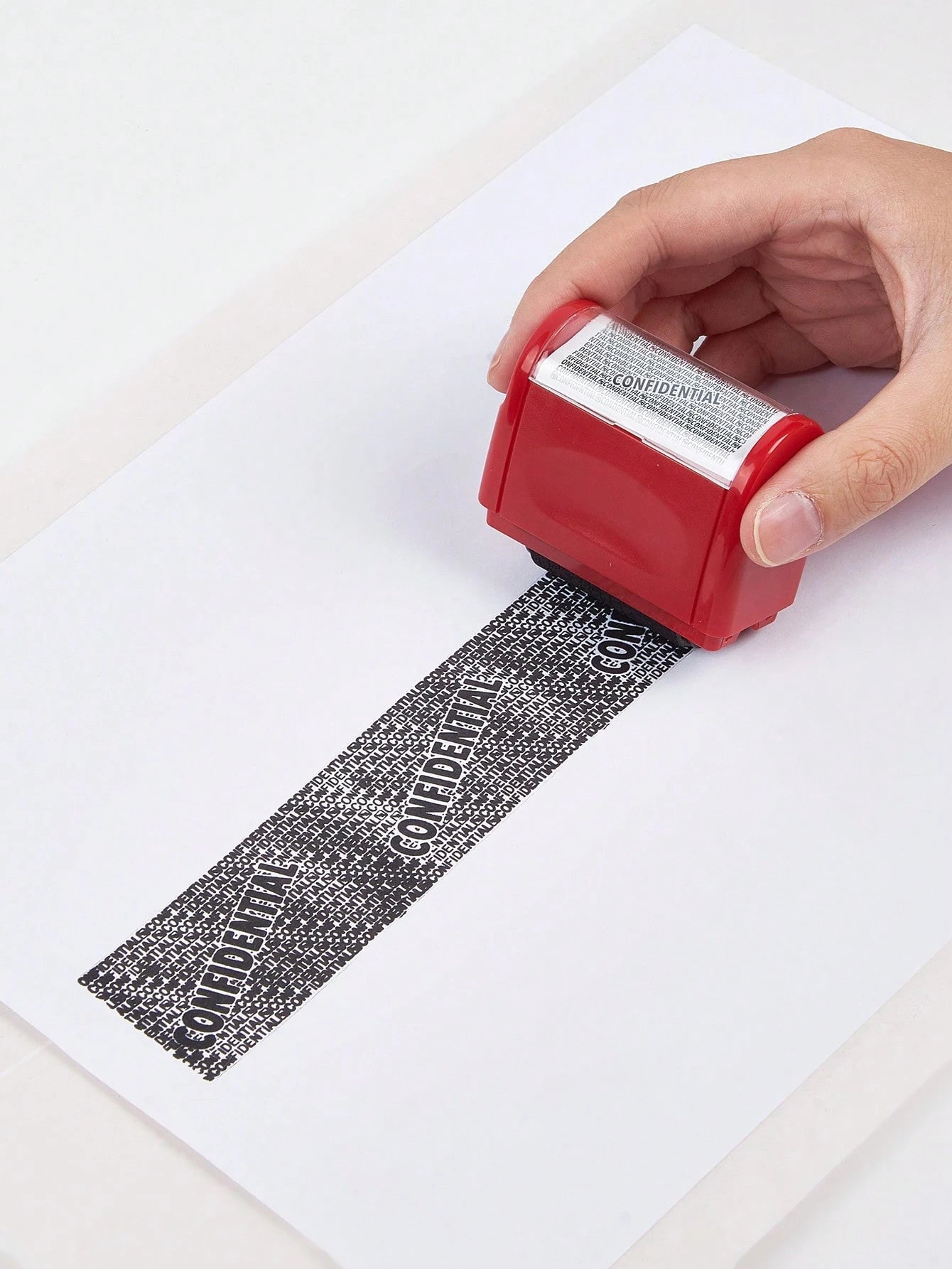 Privacy Protection Roller Stamp, Delivery Slip Address Privacy Pen, Personal Information Leakage Prevention, Convenient Privacy & Security Protection, Fast Drying Stamp Ink- 3 Refill Ink Cartridges A